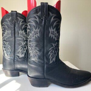 Tony Lama black cowboy boots